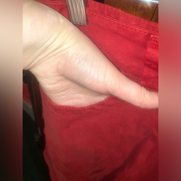 Guess Red Denim Low Rise Stretch Capris With Real Pockets size 28 - Picture 4 of 16